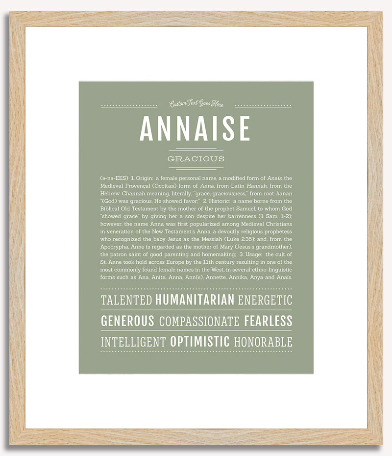 Annaise | Name Art Print