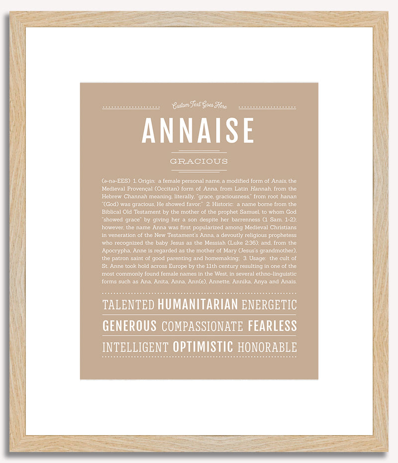 Annaise | Name Art Print