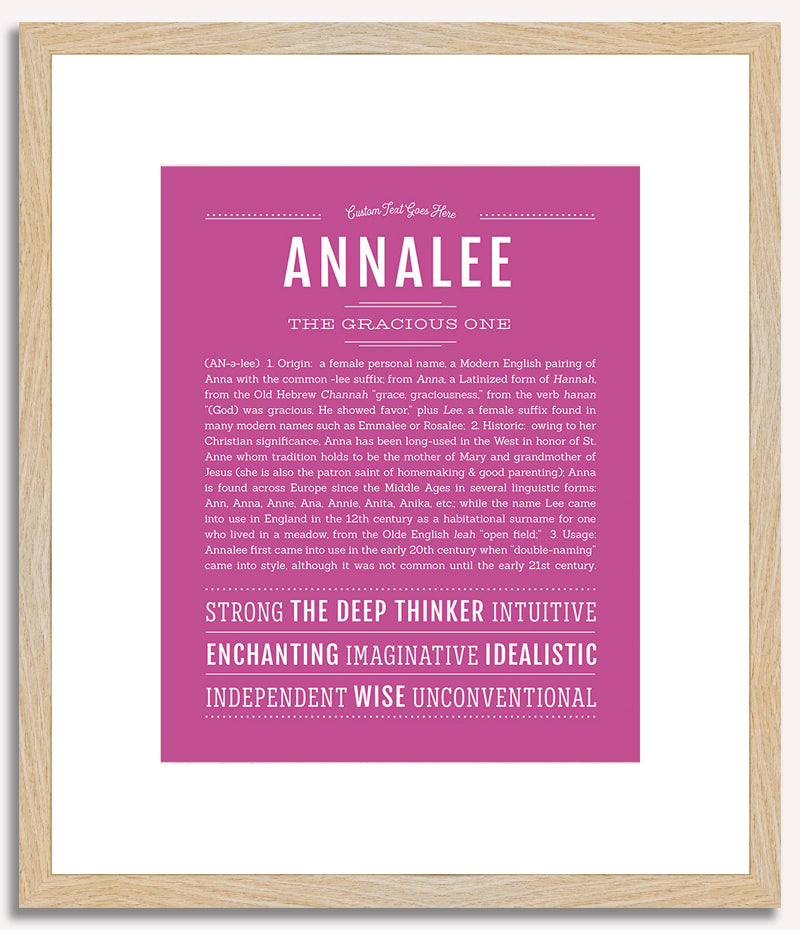 Annalee | Name Art Print