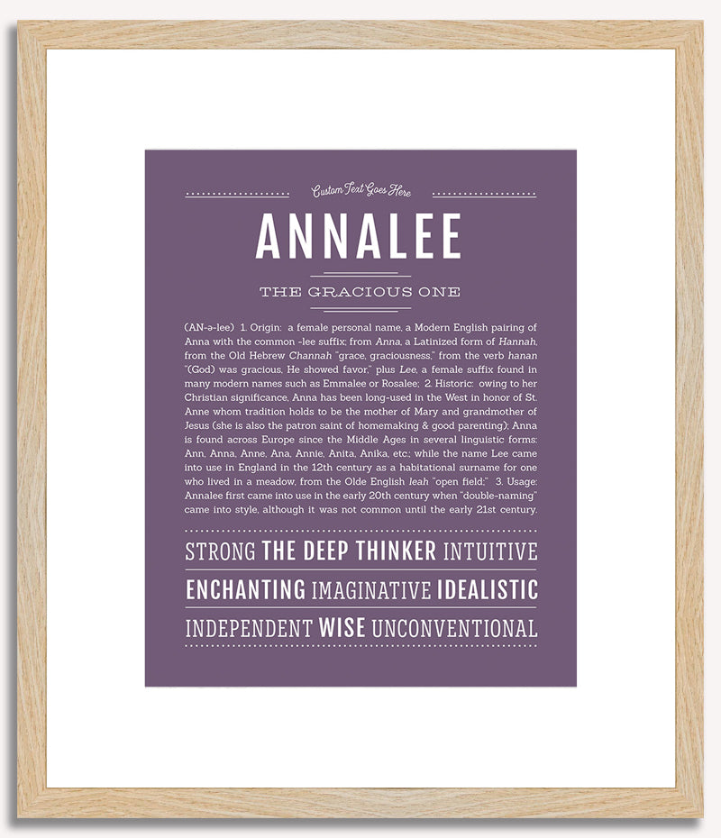 Annalee | Name Art Print