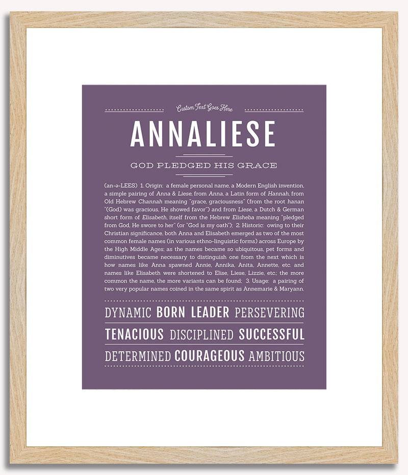 Annaliese | Name Art Print