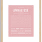 Annaliese | Name Art Print