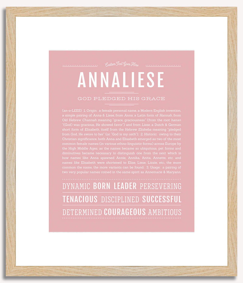 Annaliese | Name Art Print