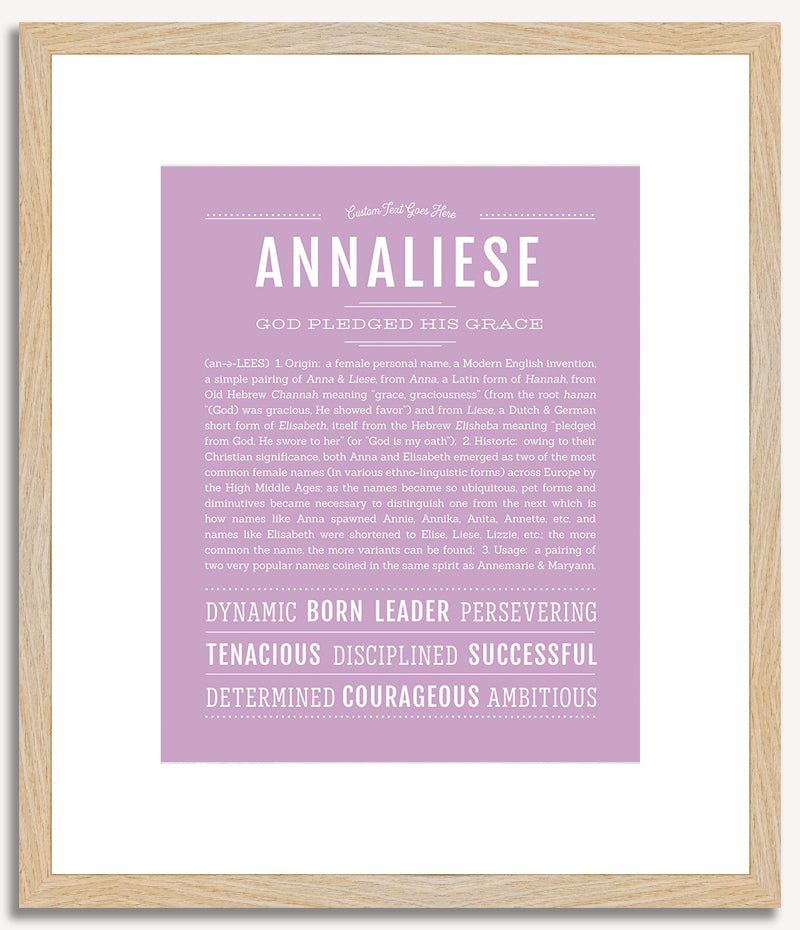 Annaliese | Name Art Print