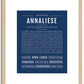 Annaliese | Name Art Print