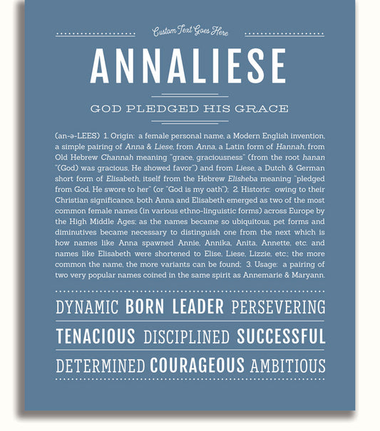 Frame Options | Steele Blue | No Frame