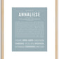 Annaliese | Name Art Print