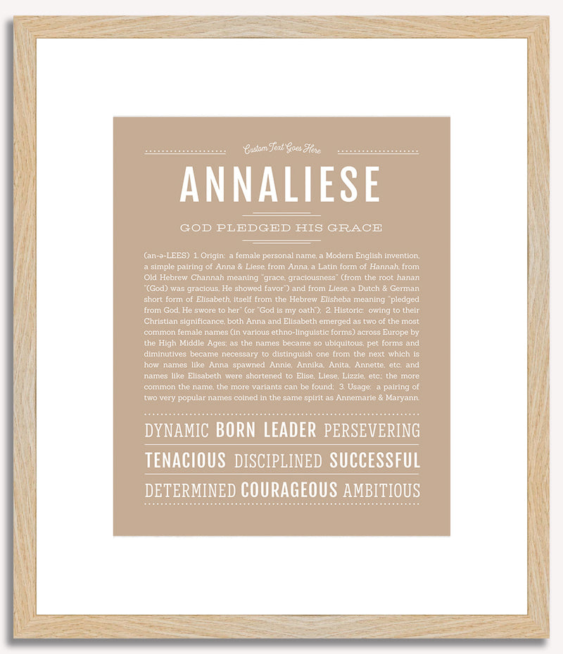 Annaliese | Name Art Print