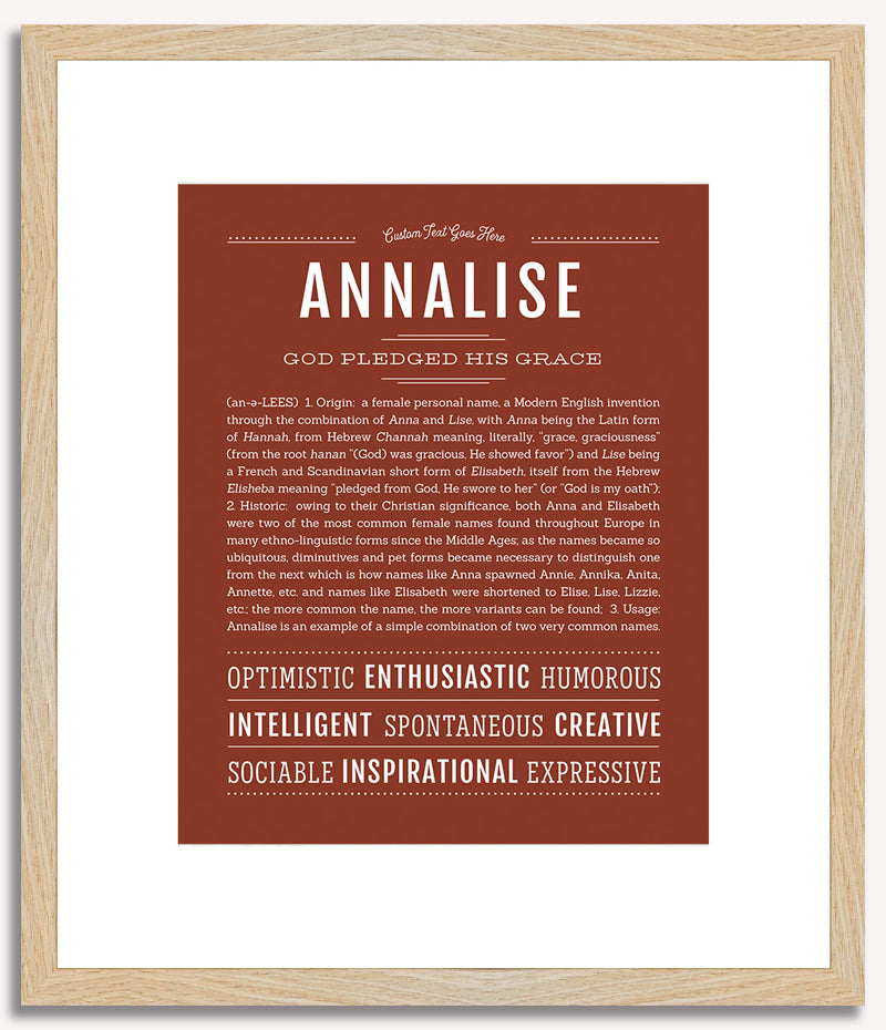 Annalise | Name Art Print