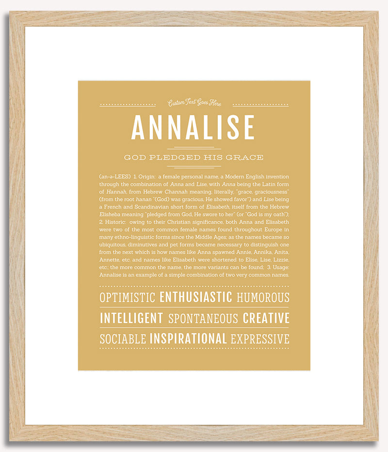 Annalise | Name Art Print