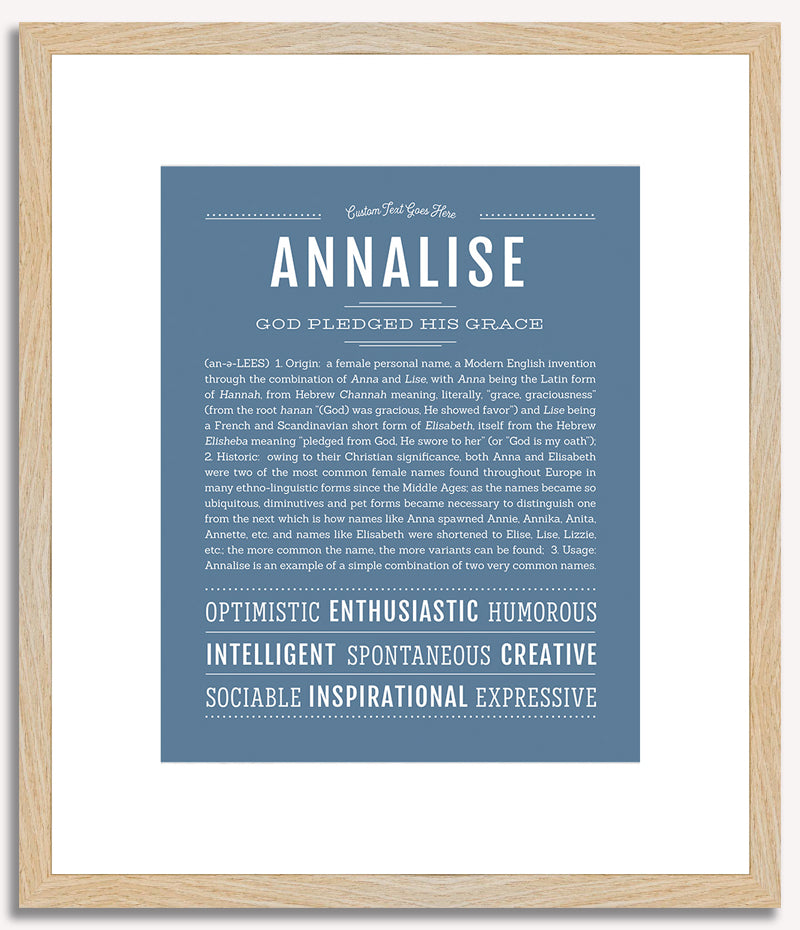 Annalise | Name Art Print