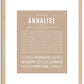 Annalise | Name Art Print