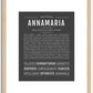 Annamaria | Name Art Print