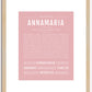 Annamaria | Name Art Print