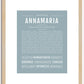 Annamaria | Name Art Print