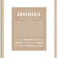 Annamaria | Name Art Print