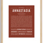 Annastasia | Name Art Print