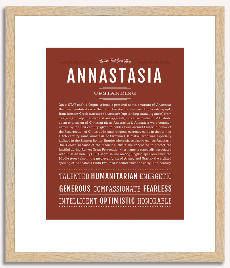 Annastasia | Name Art Print