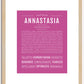 Annastasia | Name Art Print