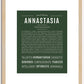 Annastasia | Name Art Print