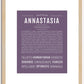 Annastasia | Name Art Print