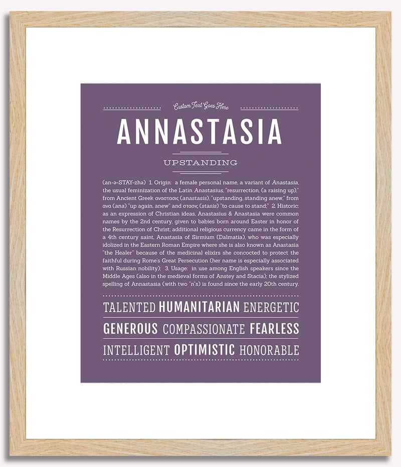 Annastasia | Name Art Print