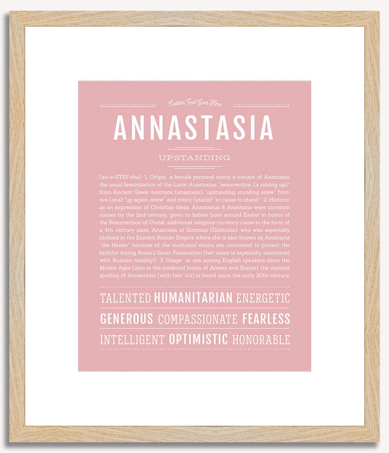 Annastasia | Name Art Print