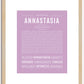 Annastasia | Name Art Print