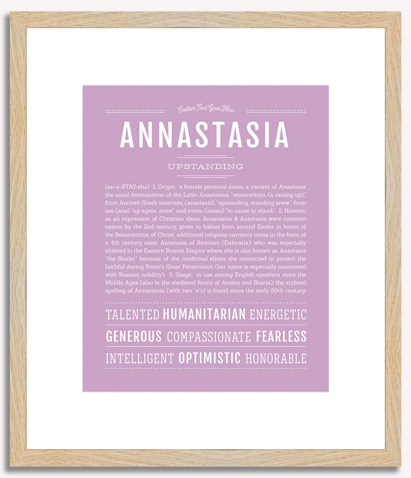 Annastasia | Name Art Print