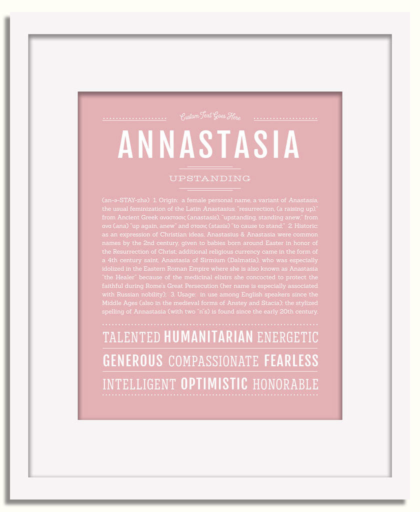 Frame Options | Dusty Rose | White Frame, Matted