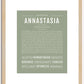 Annastasia | Name Art Print