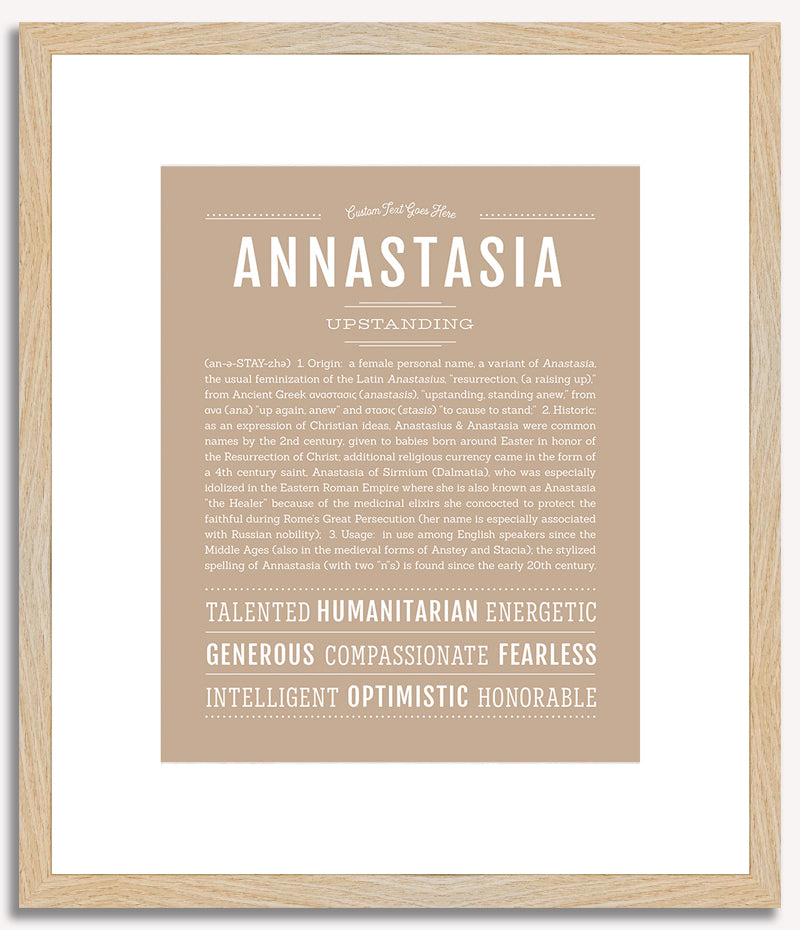 Annastasia | Name Art Print