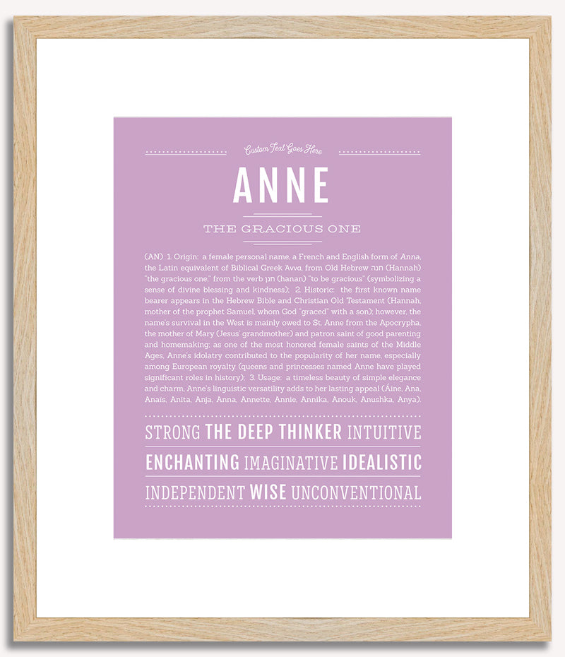 Anne | Name Art Print