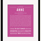 Frame Options | Dark Pink | Black Frame, Matted