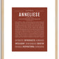 Anneliese | Name Art Print