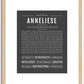 Anneliese | Name Art Print