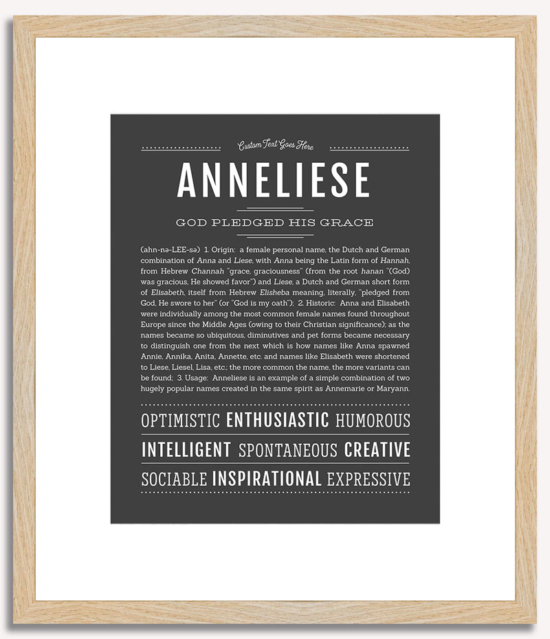 Anneliese | Name Art Print