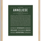 Anneliese | Name Art Print