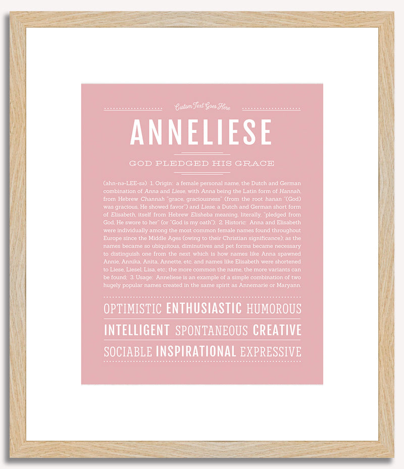 Anneliese | Name Art Print