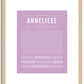 Anneliese | Name Art Print