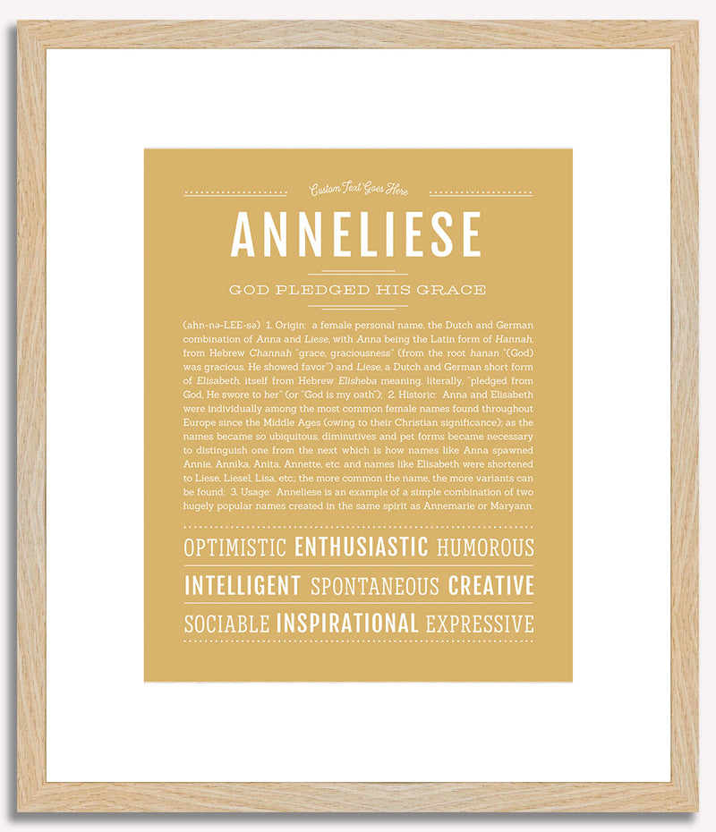 Anneliese | Name Art Print