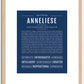 Anneliese | Name Art Print