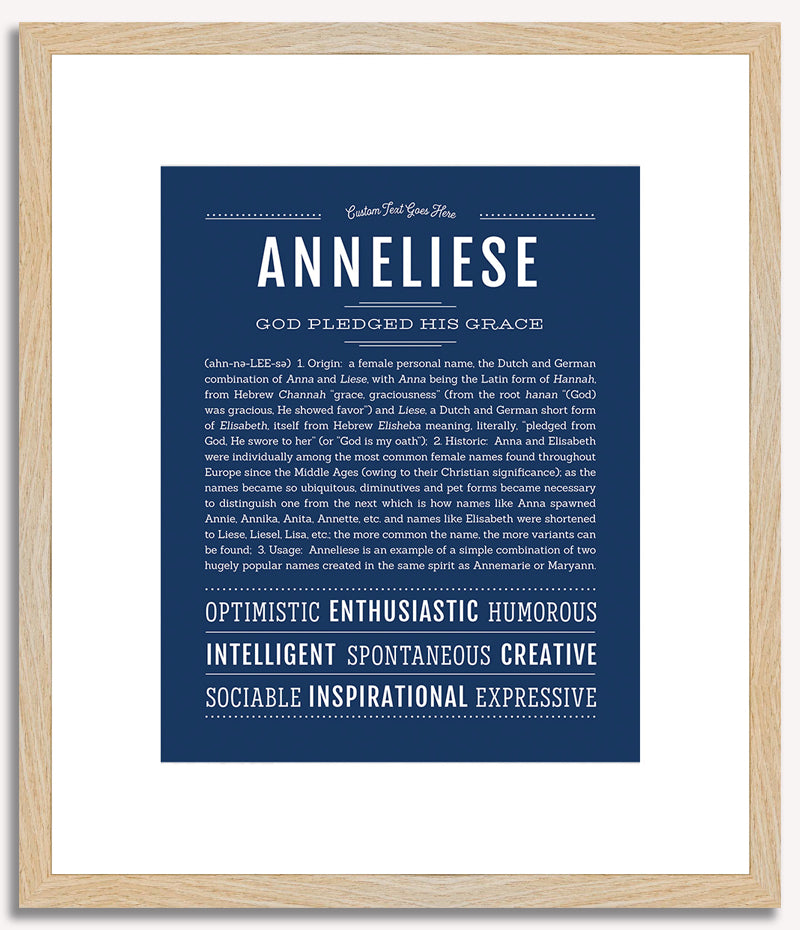 Anneliese | Name Art Print