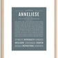 Anneliese | Name Art Print