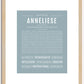 Anneliese | Name Art Print