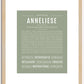 Anneliese | Name Art Print