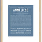 Anneliese | Name Art Print