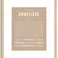 Anneliese | Name Art Print