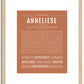 Anneliese | Name Art Print