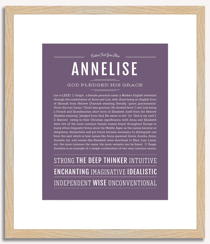 Annelise | Name Art Print